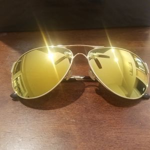Unisex Gold Oakley Caveat glasses